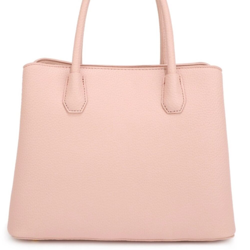 Corina Triple Compartment Satchel "White Blue & Pinks" - Picture 5 of 6